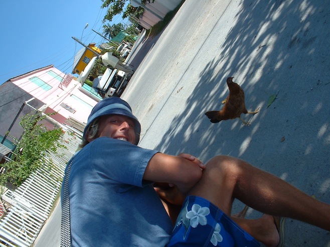 Pat and Rooster